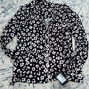 Kate Spade Pajamas Leopard Print Women's Button-Up with Pants